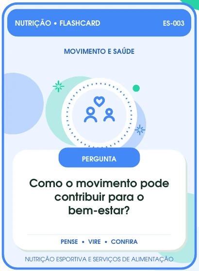 Flashcard real ilustrado para revisão de Nutrição